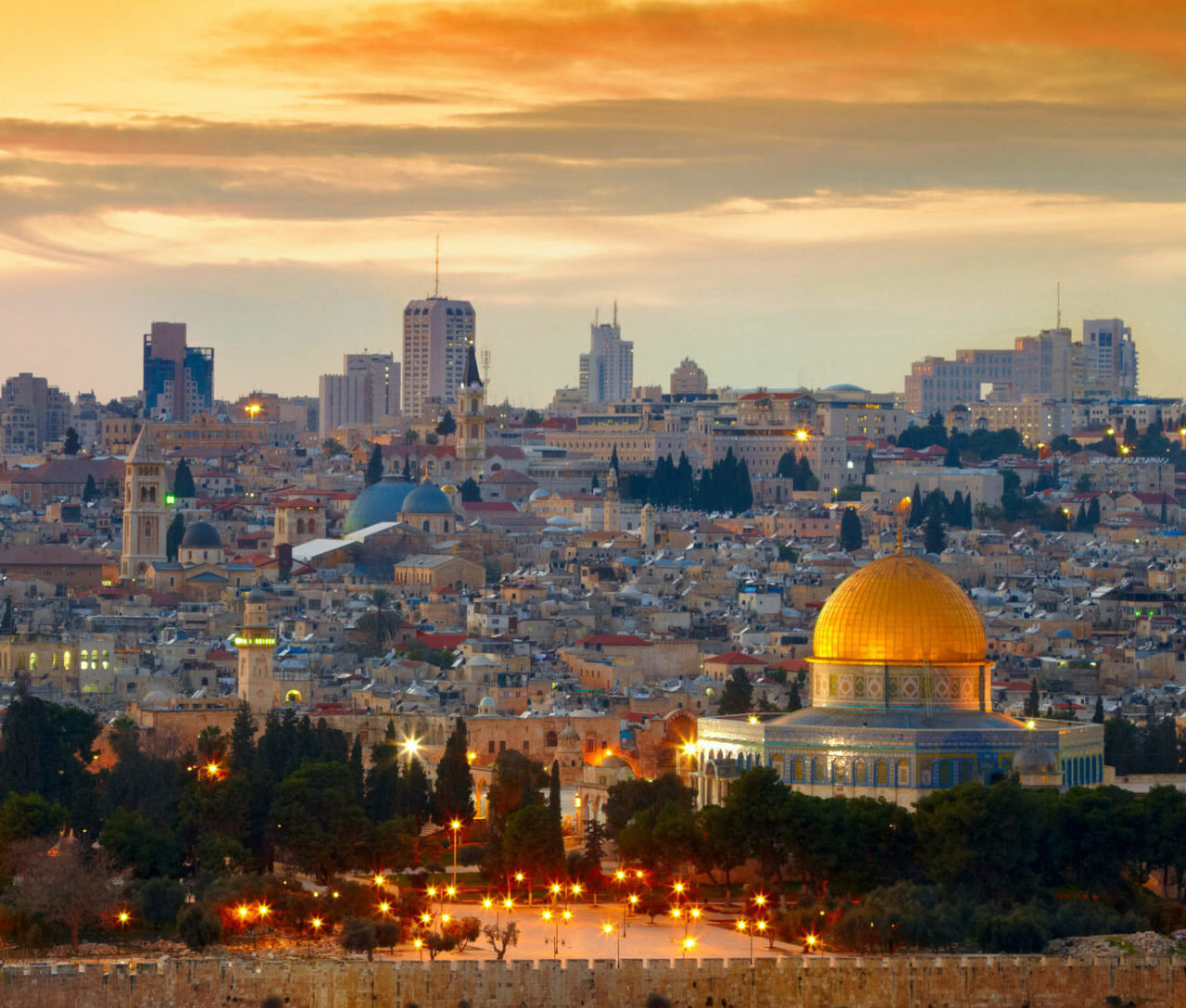Panorama of Jerusalem old city. Israel